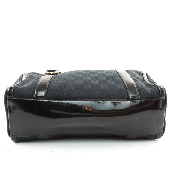 Auth Gucci Gg Hand Bag Canvas Patent #25268G25B - Picture 6 of 13
